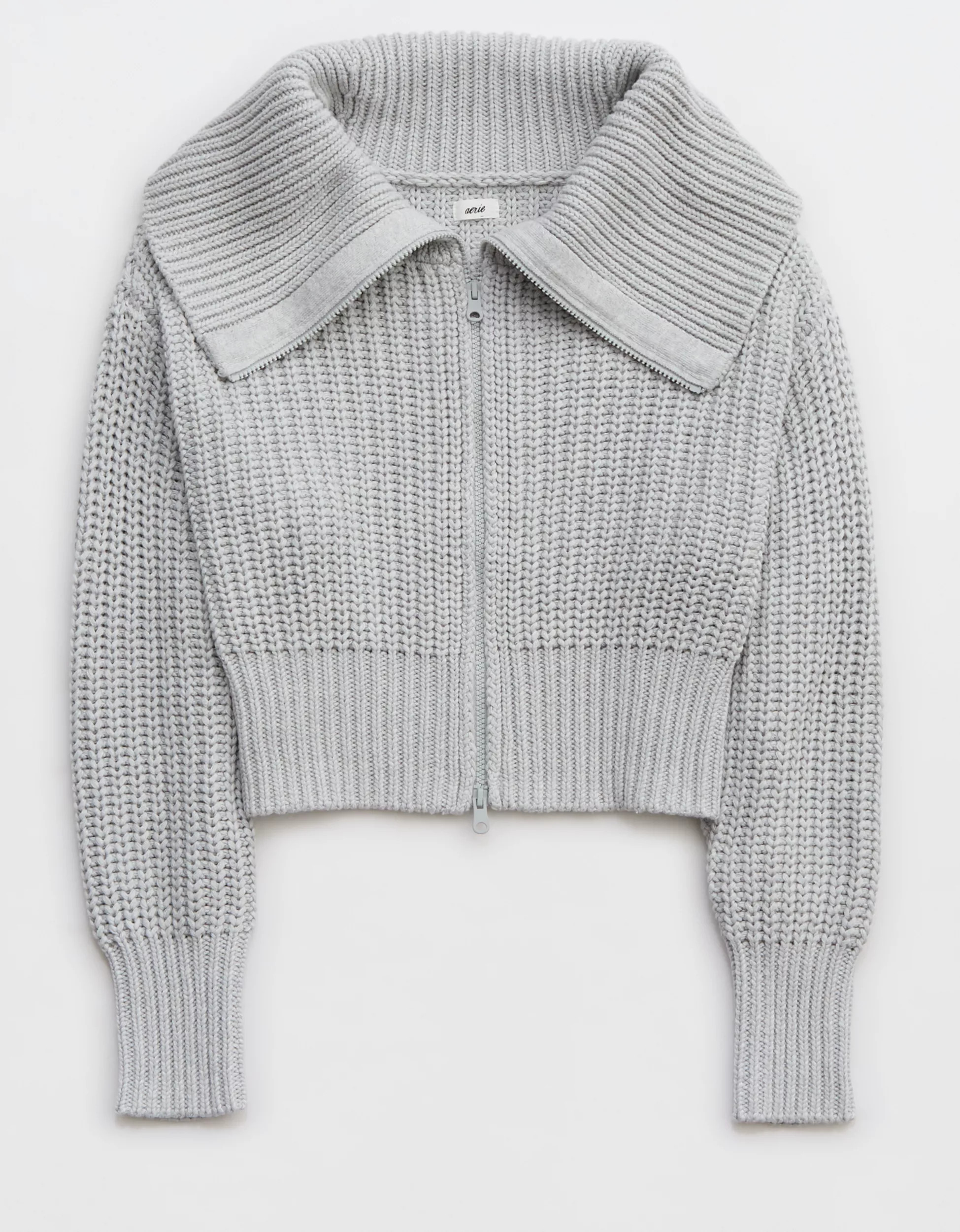 Aerie Double Zip Cardigan | Aerie