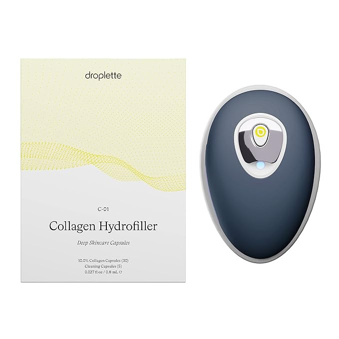 Droplette Collagen Hydrofiller Starter Set - Facial Serum Micro-Infuser System (Infinity Gray) | Amazon (US)