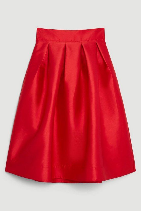 Plus Size Twill Prom Maxi Skirt | Karen Millen UK + IE + DE + NL
