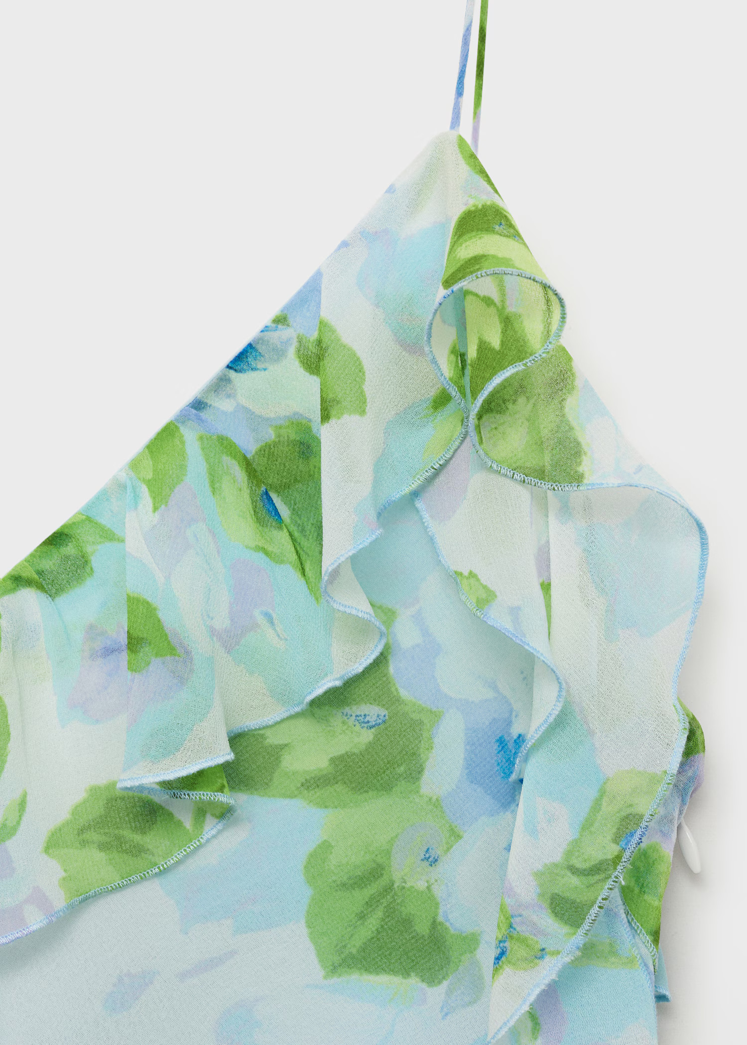 Vestito stampa floreale volant - Donna | MANGO Italia | Mango EU