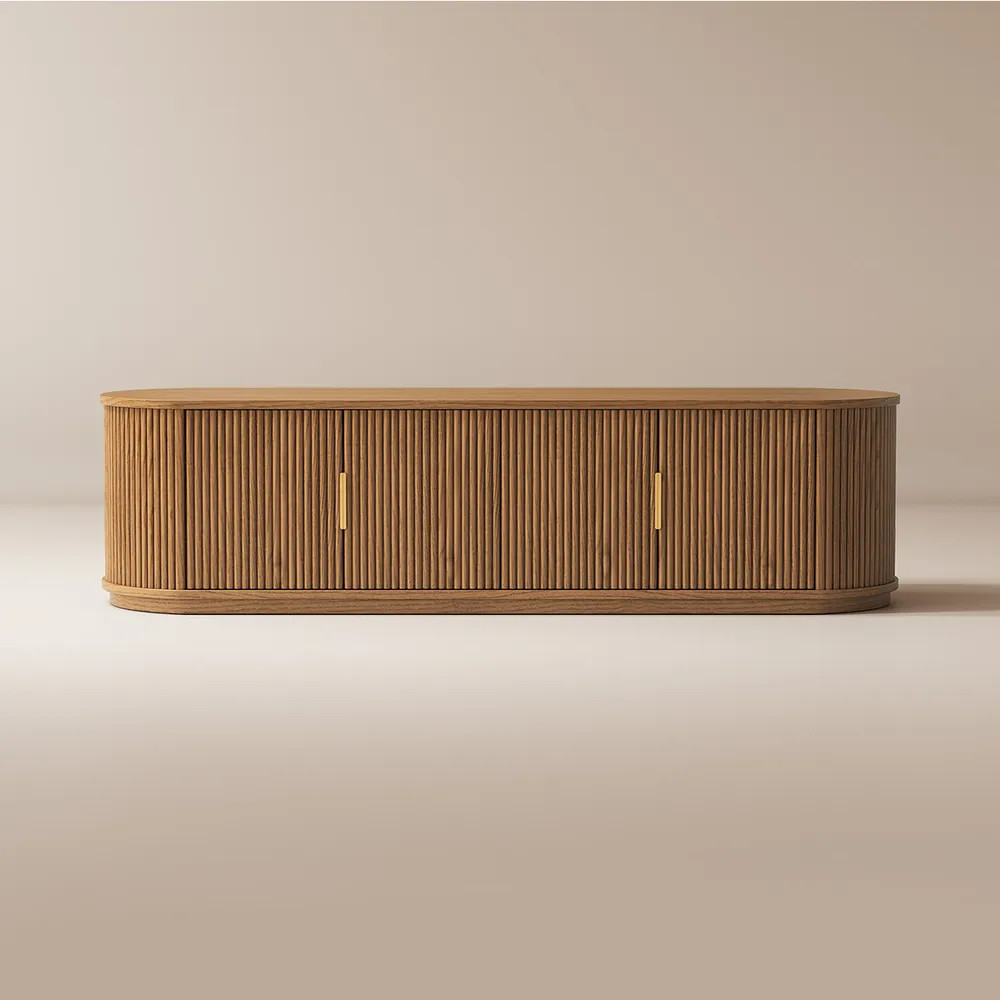 Rolf Wood TV Stand, 63" | Hernest