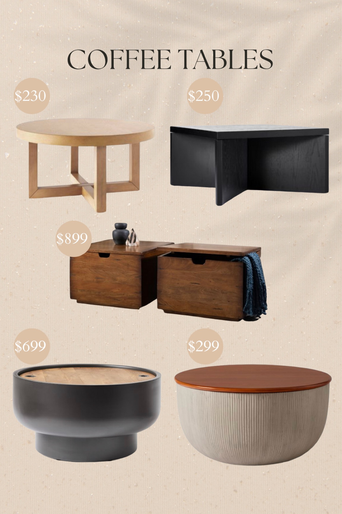 Coffee table splurge and save! 
Storage coffee table 
Coffee table 
#meandmrjones 

#LTKunder50 #LTKunder100 #LTKhome