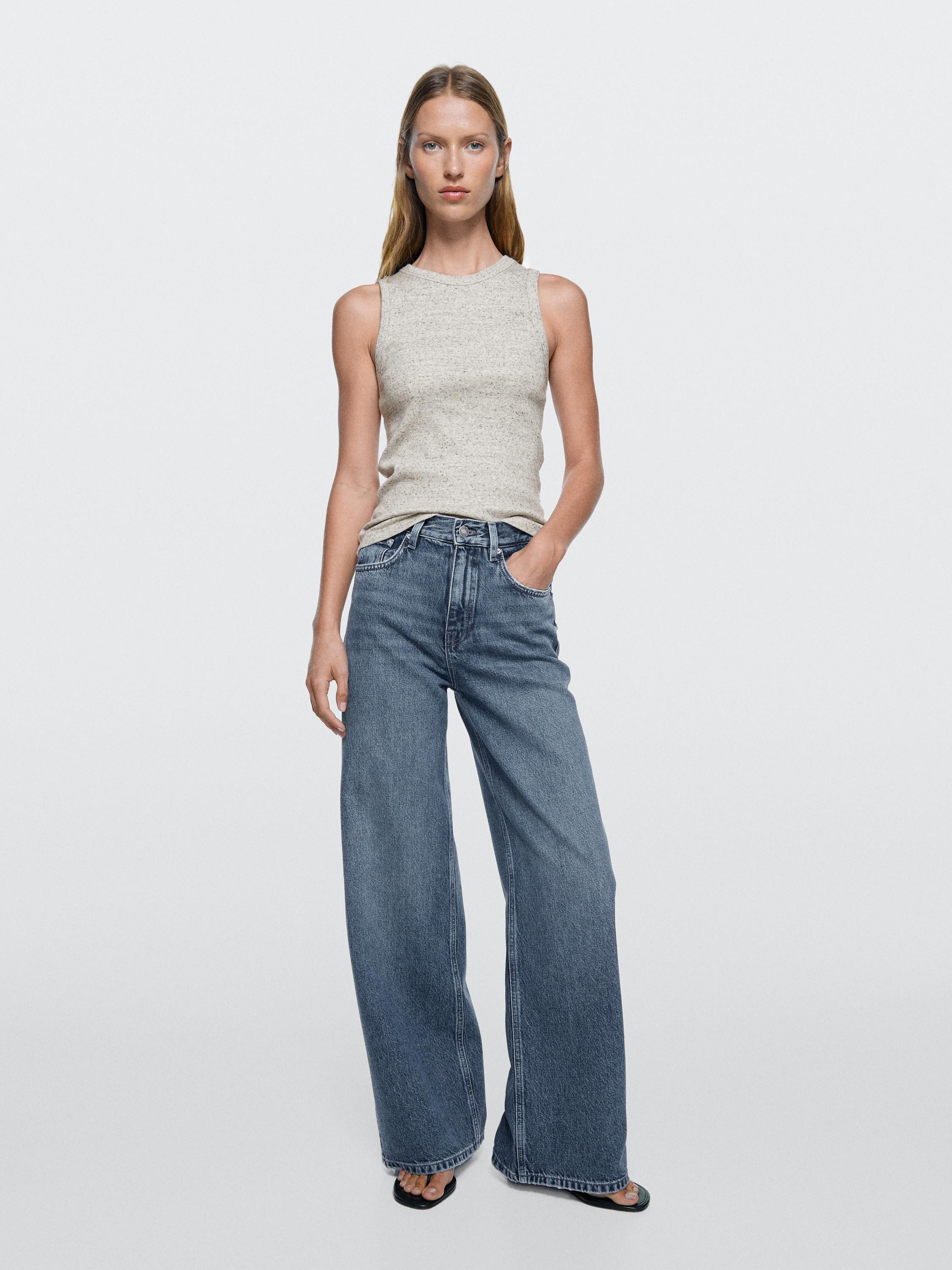 Wide-leg jeans | Massimo Dutti US