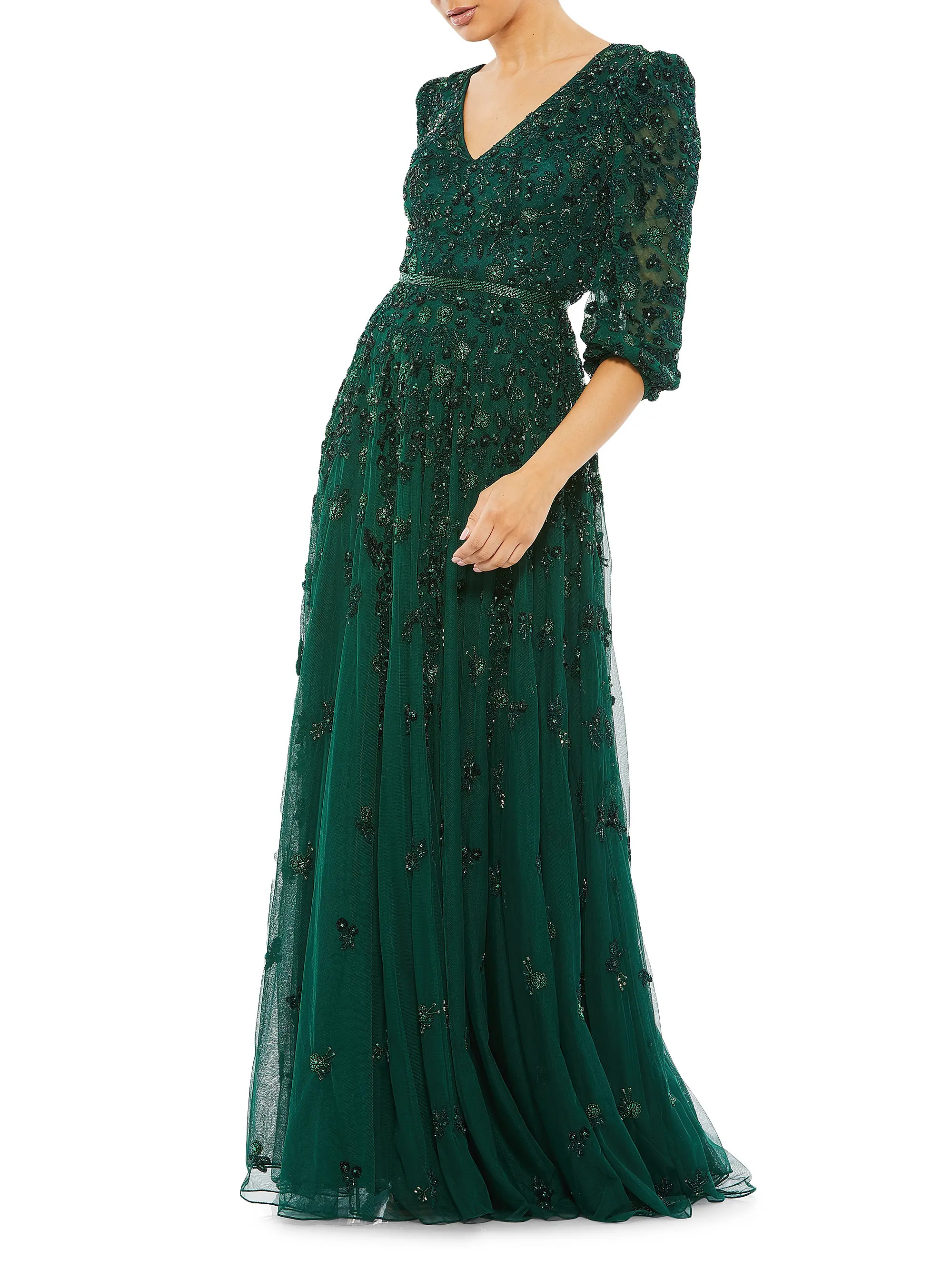 Beaded Floor-Length Gown | Saks Fifth Avenue