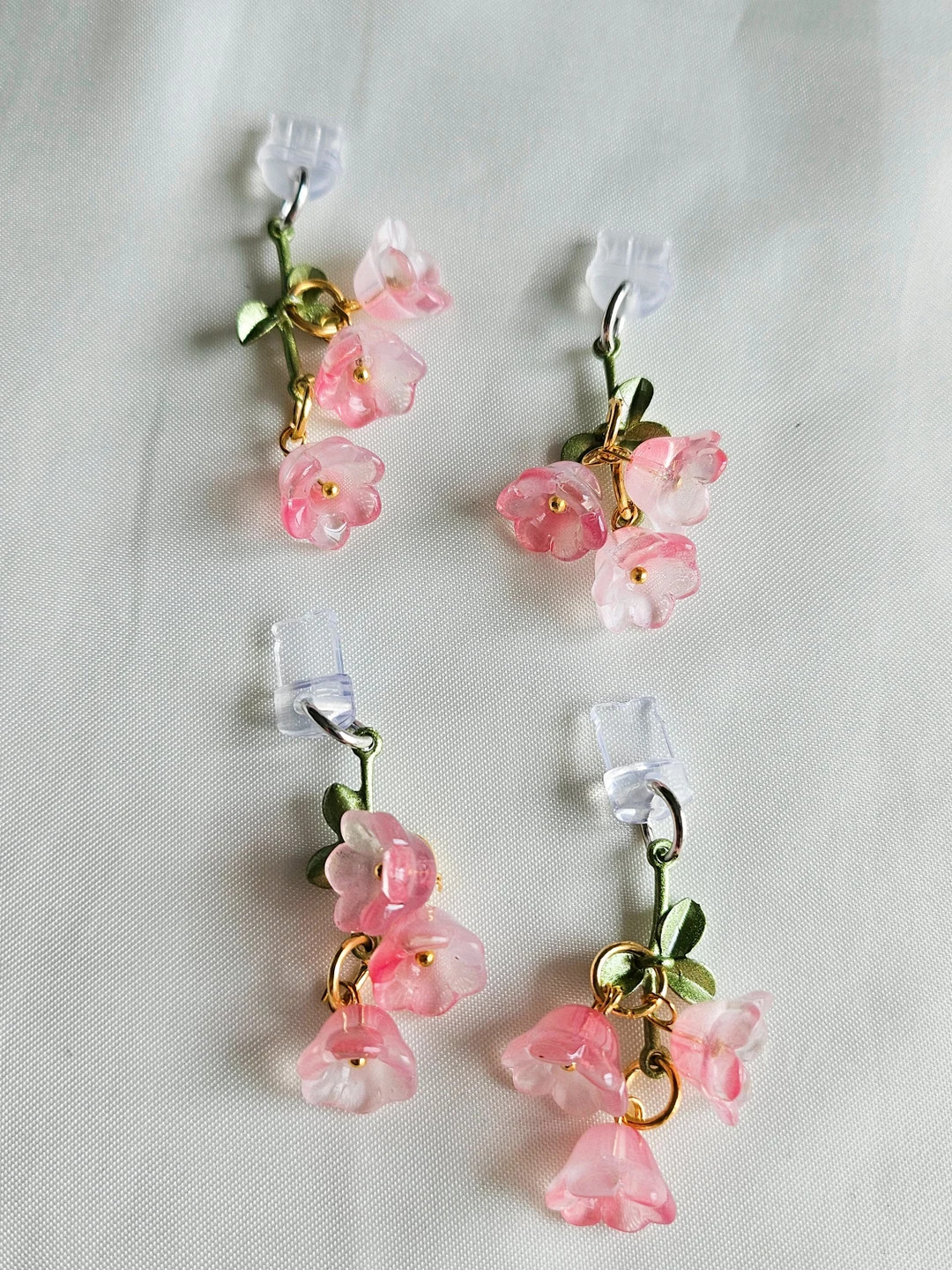 Pink Lily of the Valley Phone Charm, Flower Dust Plug, Mobile Earphone Rubber Jack Dust Plug - Et... | Etsy (US)