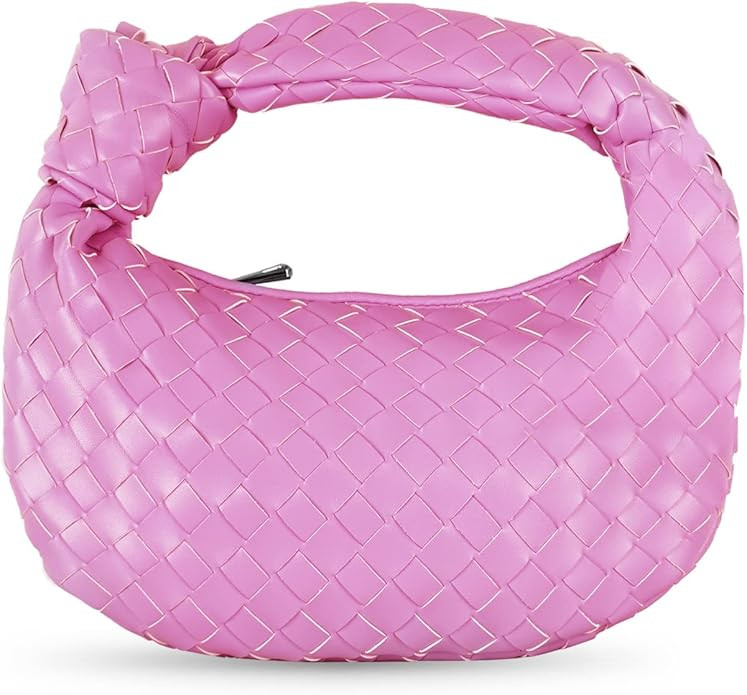 LMKIDS Woven Handbag for Women Fashion Designer Ladies Hobo Bag Purse Faux Leather Shoulder Bag R... | Amazon (US)