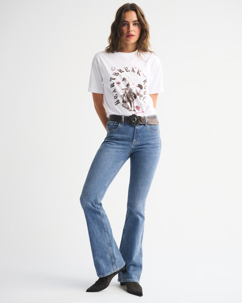 Women's Mid Rise Bootcut Jean | Women's Bottoms | Abercrombie.com | Abercrombie & Fitch (US)