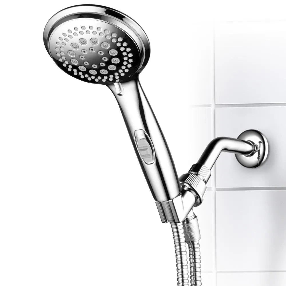 HotelSpa 9.0 -Spray Chrome 4-in Round High Pressure Handheld Shower Head 2.5 GPM Stainless Steel one_size | 1459 | Lowe's