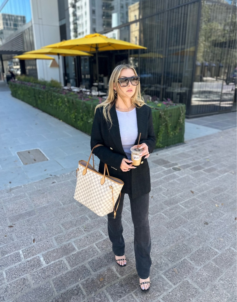 This outfit is one of my faves! Wearing a medium in the blazer and thank, size 27 in the jeans

#LTKSeasonal #LTKFind #LTKstyletip