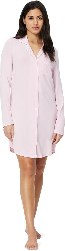 Amazon Essentials Women's Piped Nightshirt (Available in Plus Size) | Amazon (US)