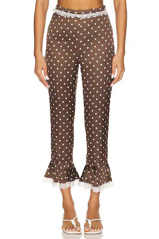 CHOCOLATE DOT CAPRI PANTS
                    
                    For Love & Lemons | Revolve Clothing (Global)