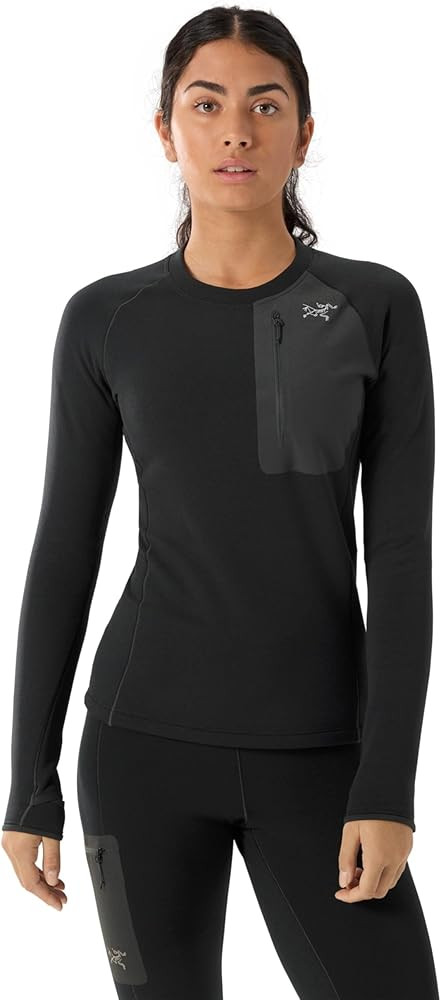 Arc'teryx Kyanite Baselayer Crew Neck Women's | Our Warmest Stretch-Fleece Base Layer Crew | Amazon (US)