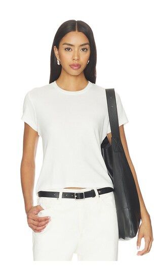 AG Jeans Sadie Crew Tee in White. - size S | Revolve Clothing (Global)