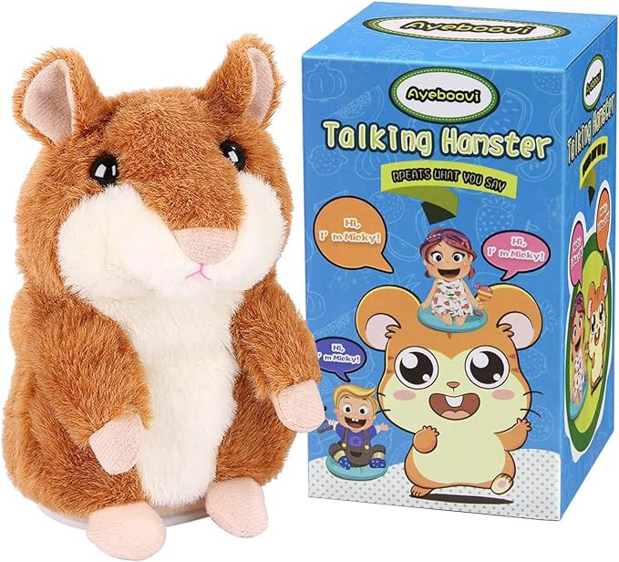 Ayeboovi Toddler Toys Talking Hamster Repeats What You Say Baby Toys Interactive Fun Toys Birthda... | Amazon (US)
