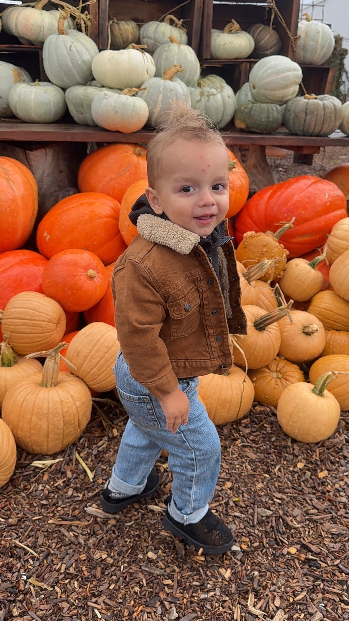 Rivers outfit for our super chilly pumpkin patch outing! His jacket is out of stock, but linked similar! 

#LTKKids #LTKSeasonal #LTKBaby