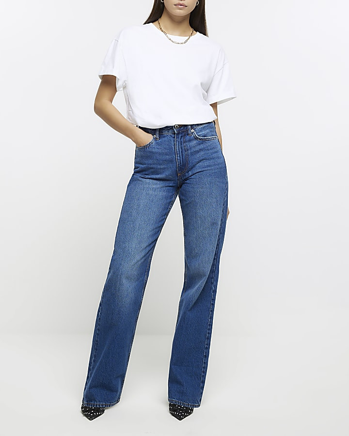 White boyfriend t-shirt | River Island (UK & IE)