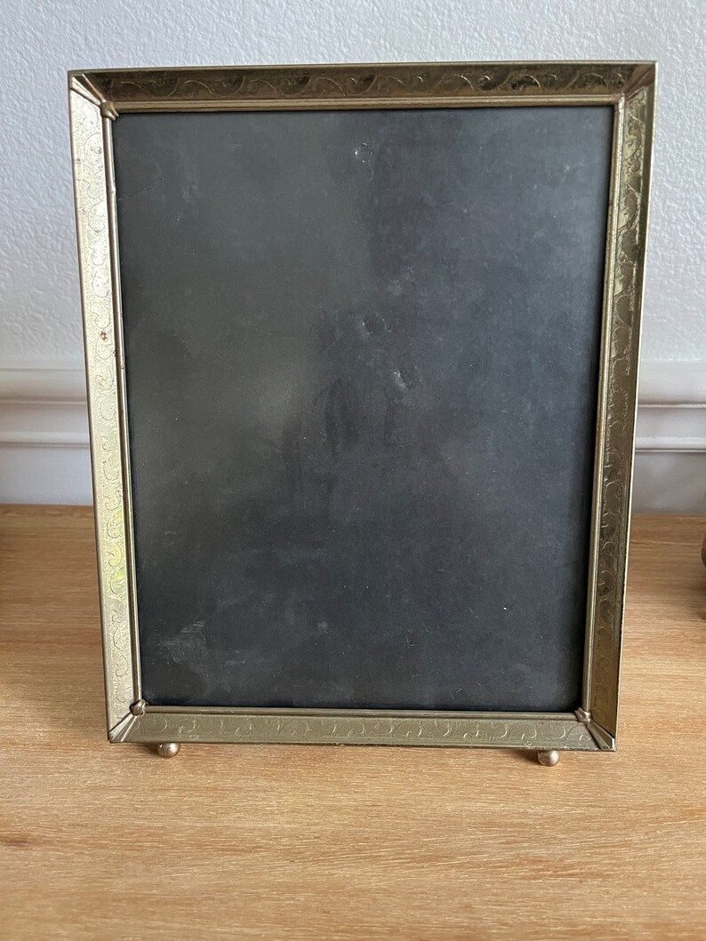 Vintage 8 X 10 Gold Tone Metal Frame With Ball Feet - Etsy | Etsy (US)
