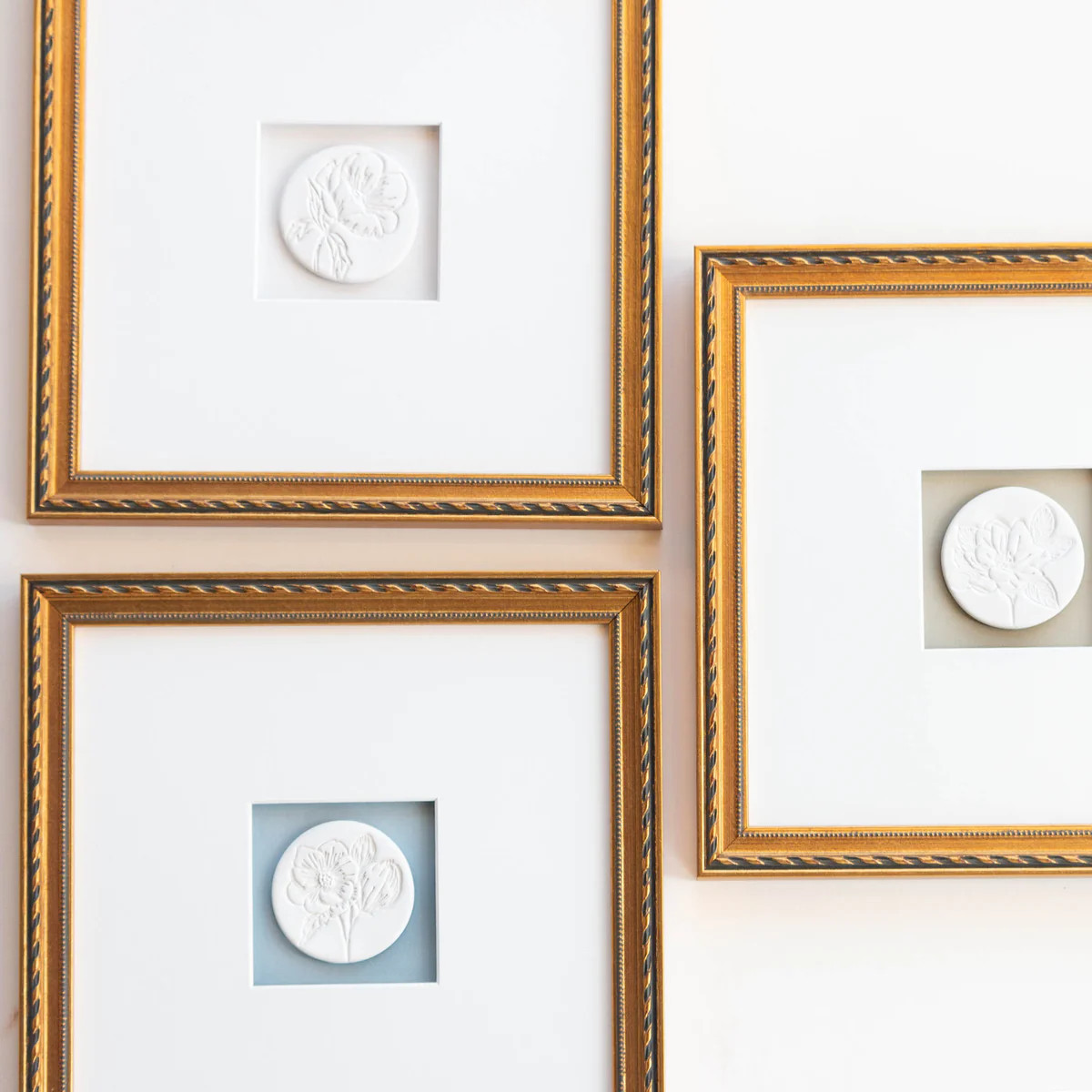 10x10 Traditional Bronze Twist Framed Intaglio | Susan Gordon Pottery