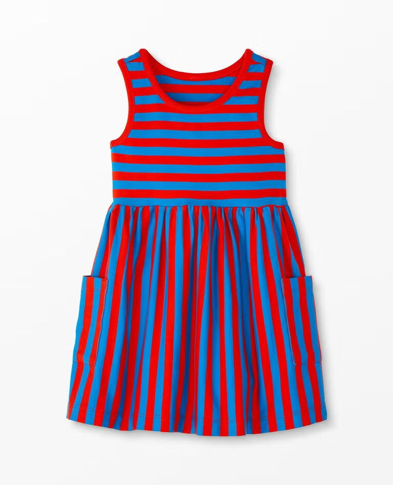 Sleeveless Stripe Pocket Dress | Hanna Andersson