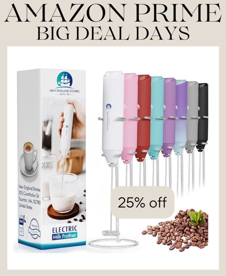 Amazon Prime Big Deal Day!
The electric milk frother I use to mix my creamer in my coffee is only $5.99!

#LTKxPrime #LTKsalealert #LTKhome