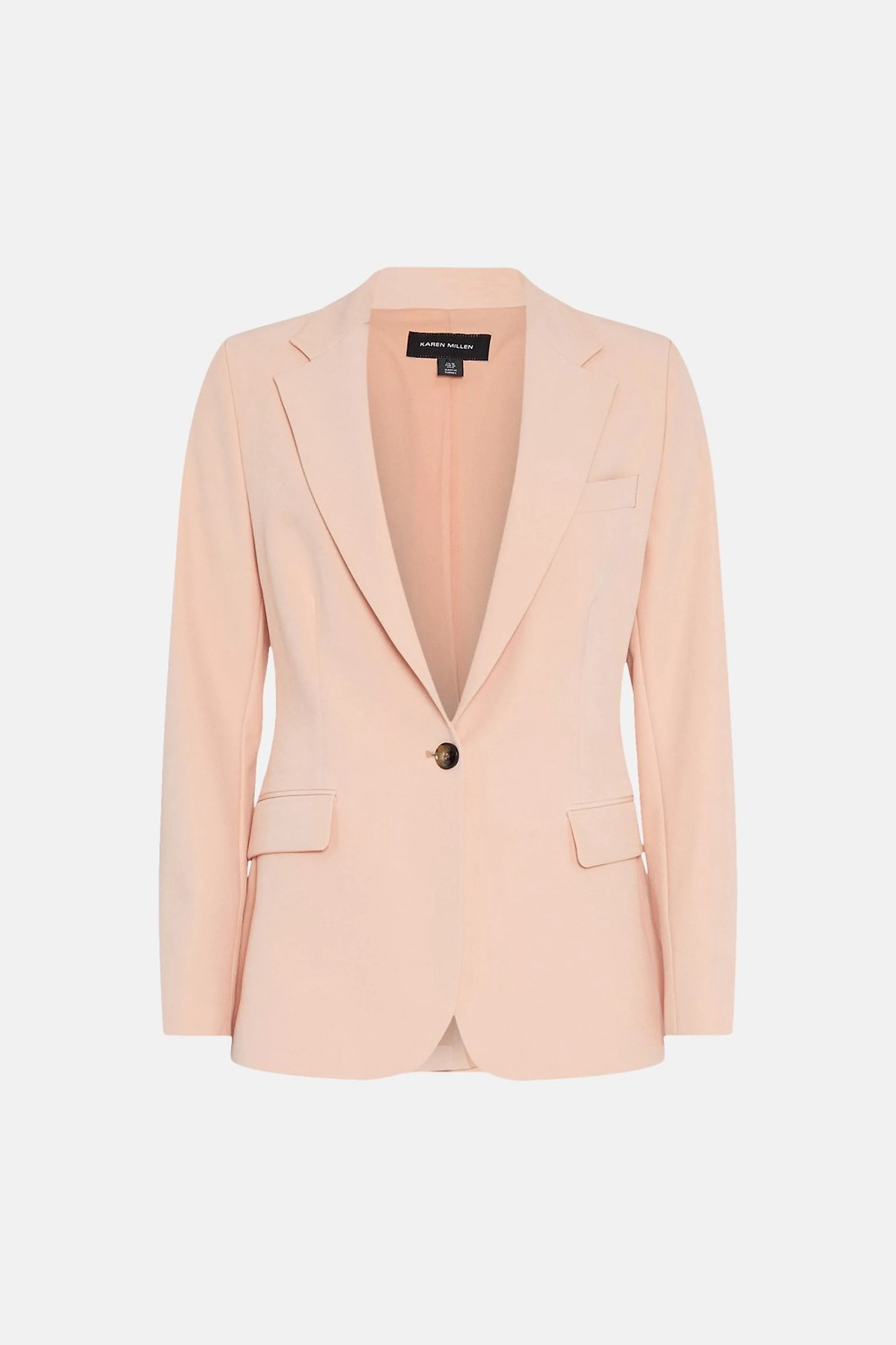 Tailored Stretch Single Breasted Blazer | Karen Millen UK + IE + DE + NL