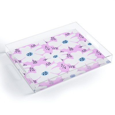 RosebudStudio Be happy today 15.5" x 12" Acrylic Tray - Deny Designs | Target