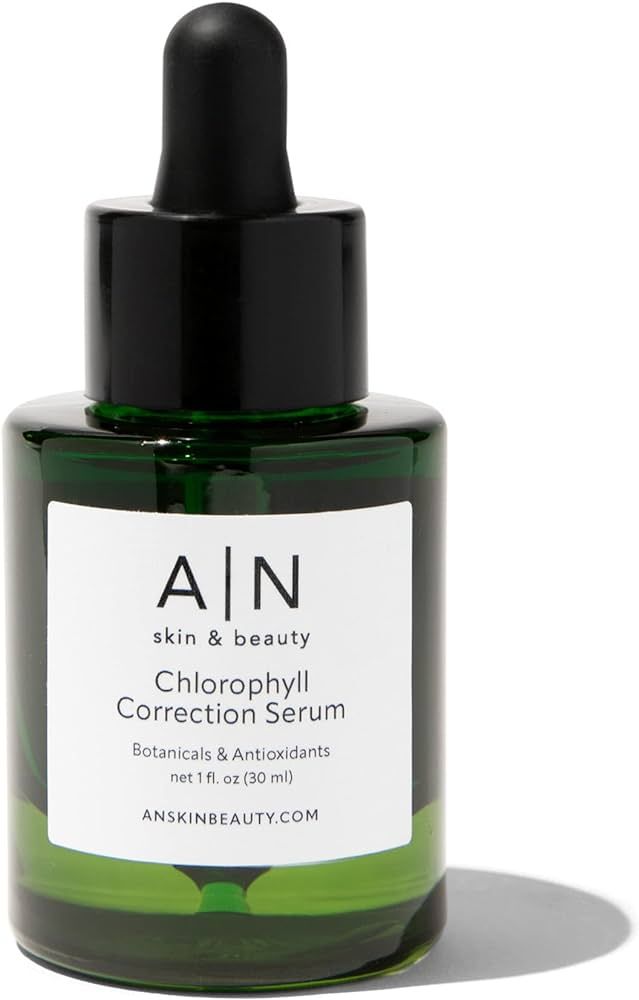 A | N Skin & Beauty Chlorophyll Correction Serum - Cruelty-Free Face Serum with Vitamin C, Hyalur... | Amazon (US)