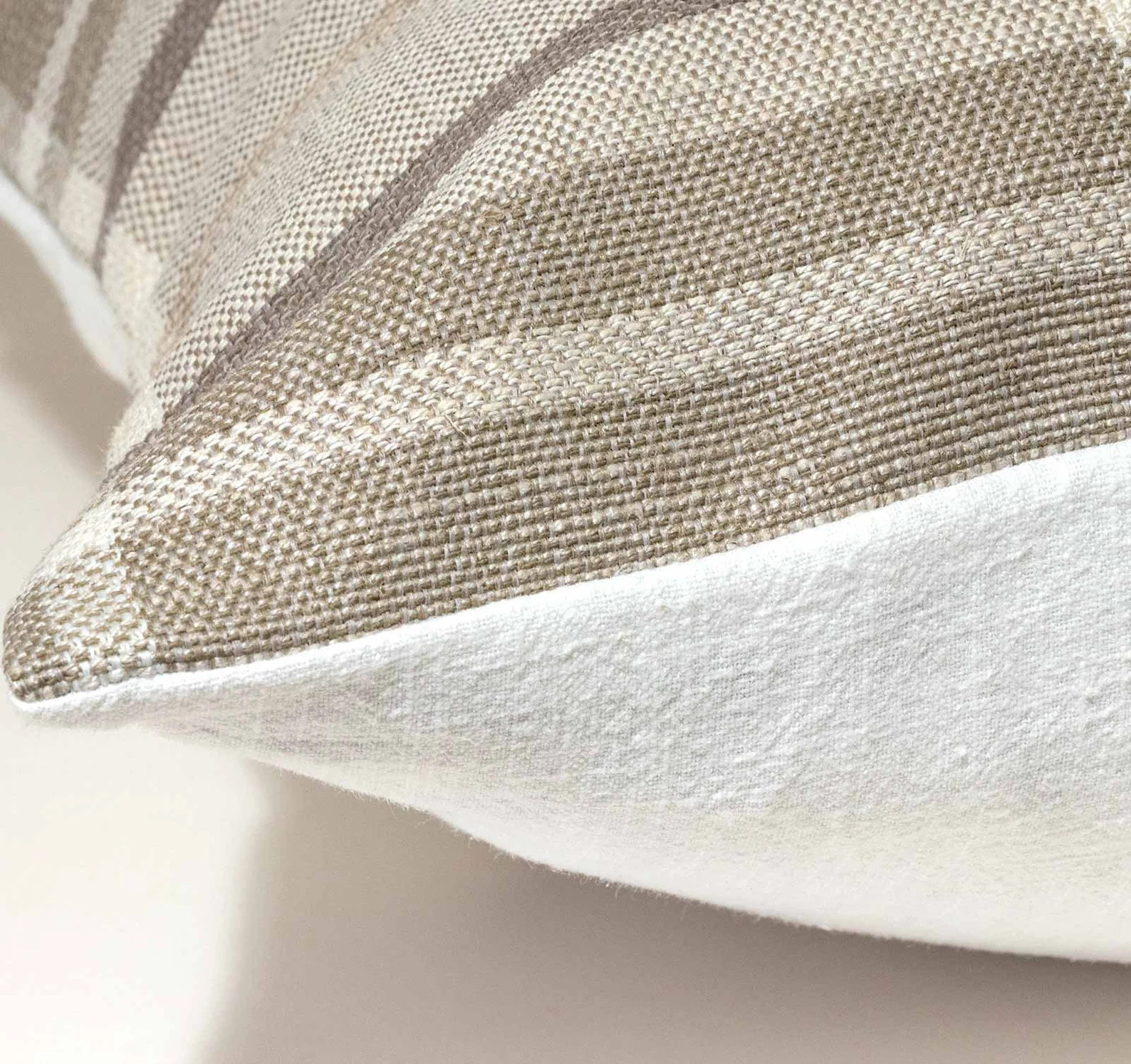 Grey Plaid Pillow Cases, Neutral Plaid Throw Pillows, Check Cushion Cover, Luxury Pillows, Plaid ... | Etsy (US)