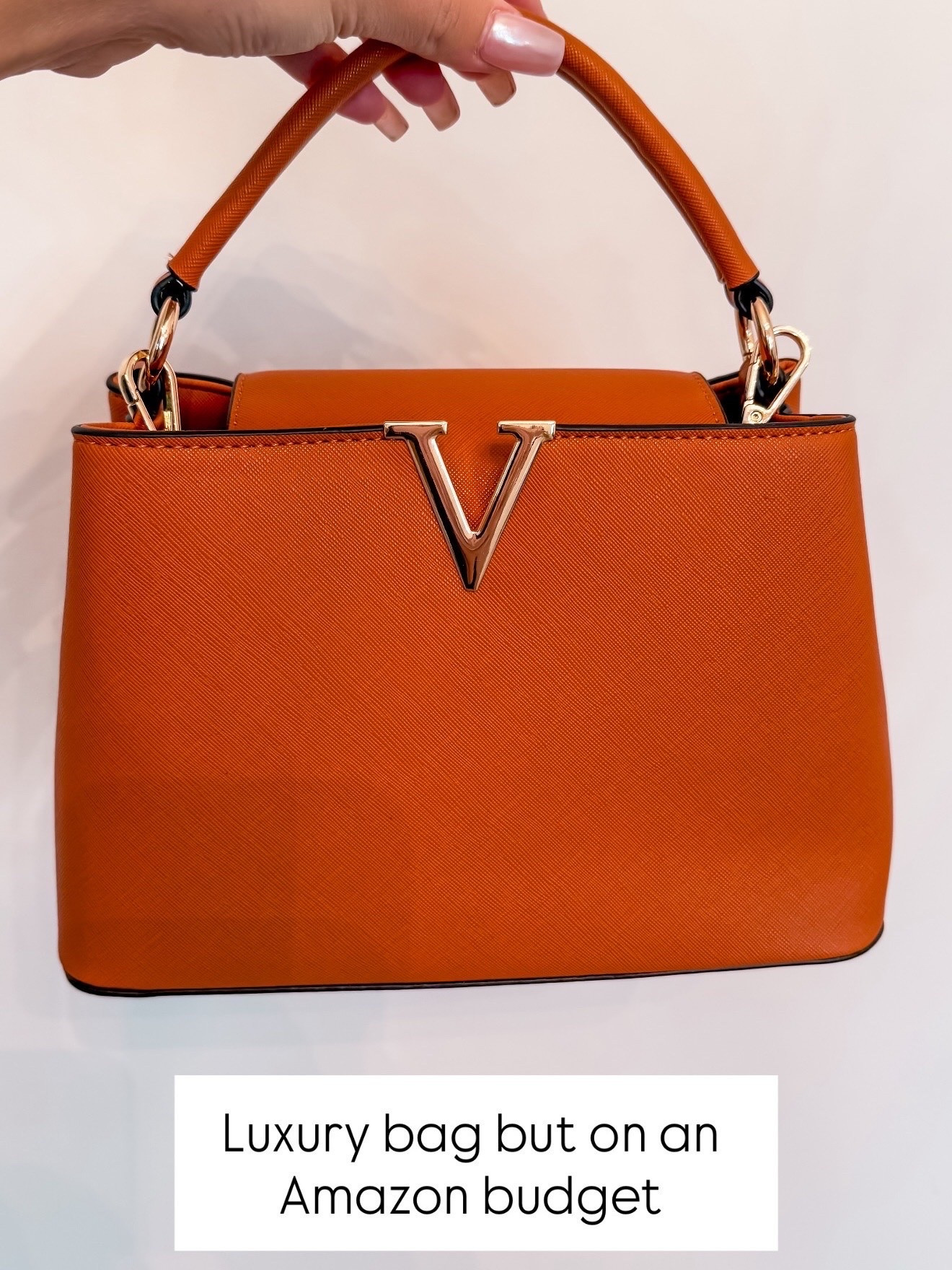 Luxury bag but on an Amazon budget