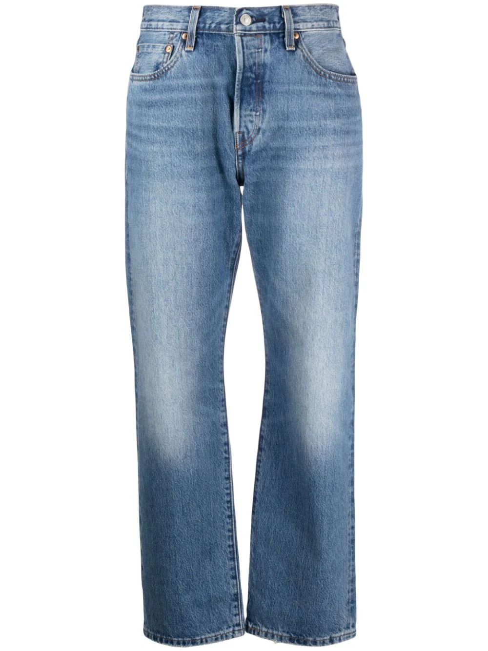 high-waisted straight-leg jeans | Farfetch Global