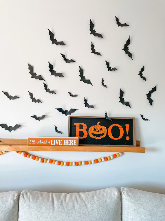 Halloween Paper Bats Halloween Decorations - Etsy Canada | Etsy (CAD)
