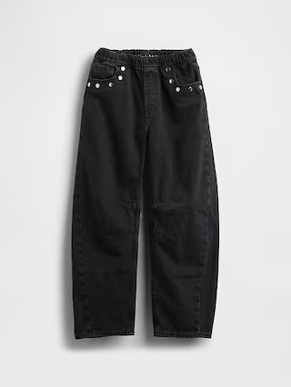 Kids High Rise Studded Easy Barrel Jeans | Gap (US)