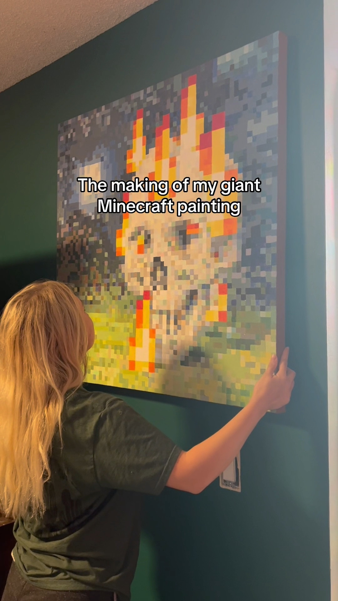 With the Minecraft movie coming out soon I thought now would be the perfect time to re-upload this! I’ve also got a new Minecraft painting that I’m just finishing up and will be posting soon😊 
#minecraft #aminecraftmovie #minecraftmovie #minecraftpainting #pixelart #minecraftart 

#LTKFindsUnder50 #LTKWatchNow