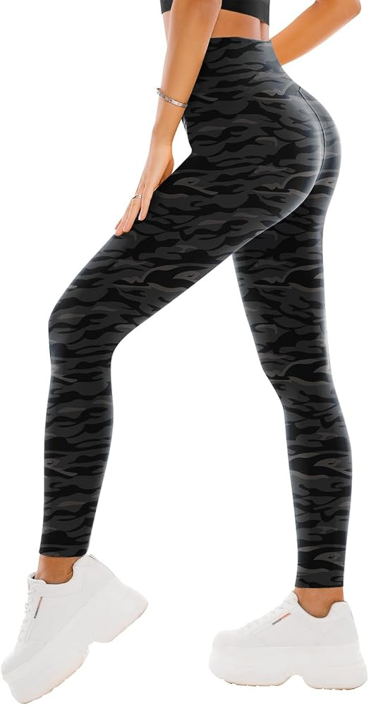 SINOPHANT High Waisted Leggings for Women - Full Length Capri Buttery Soft Yoga Pants for Workout... | Amazon (US)