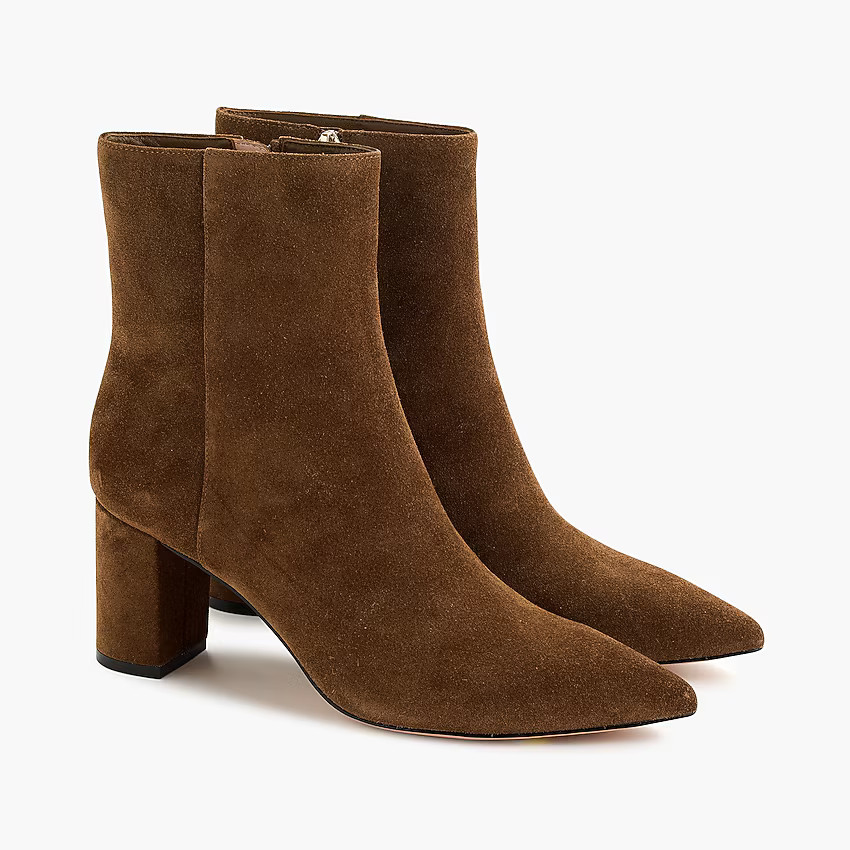Pointed-toe Sadie boots in suede | J. Crew US