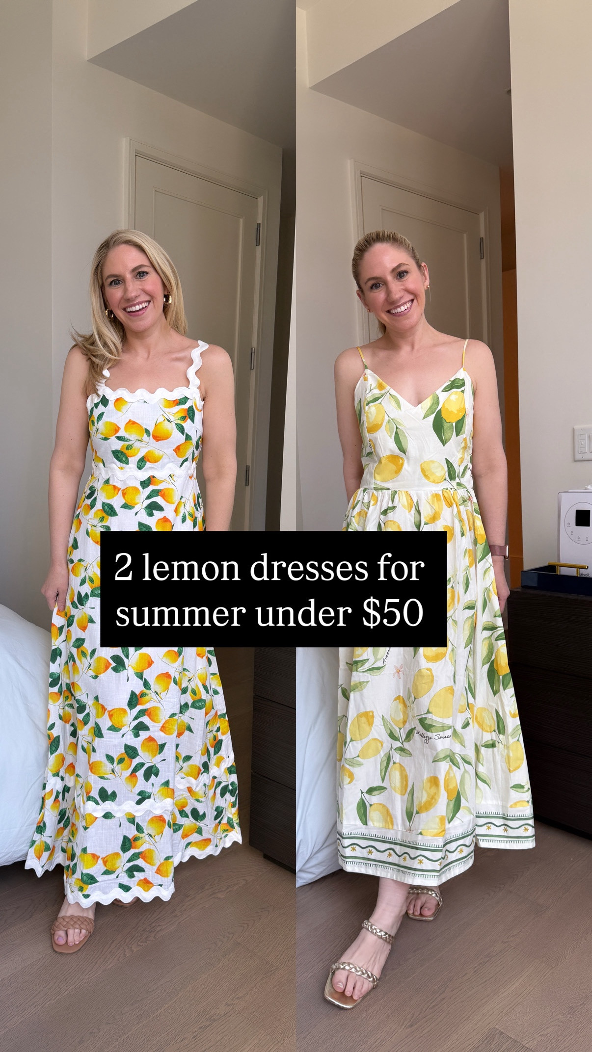 2 cute lemon dresses for summer ! Both under $50 I’m wearing a small in each. Amazon and H&M lemon dress

#LTKFindsUnder50 #LTKSummerEdit #LTKPetite