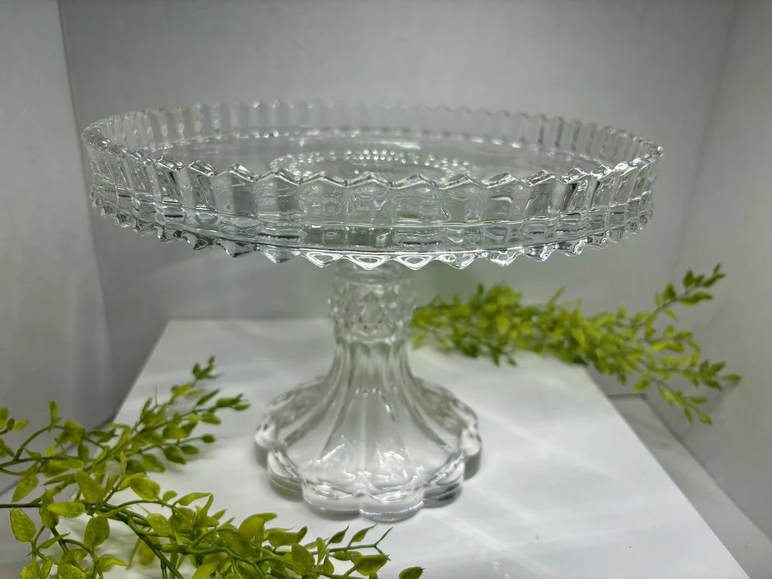 Primitive Antique United States Glass Company No 15078 Manhattan Cake Stand - Etsy | Etsy (US)
