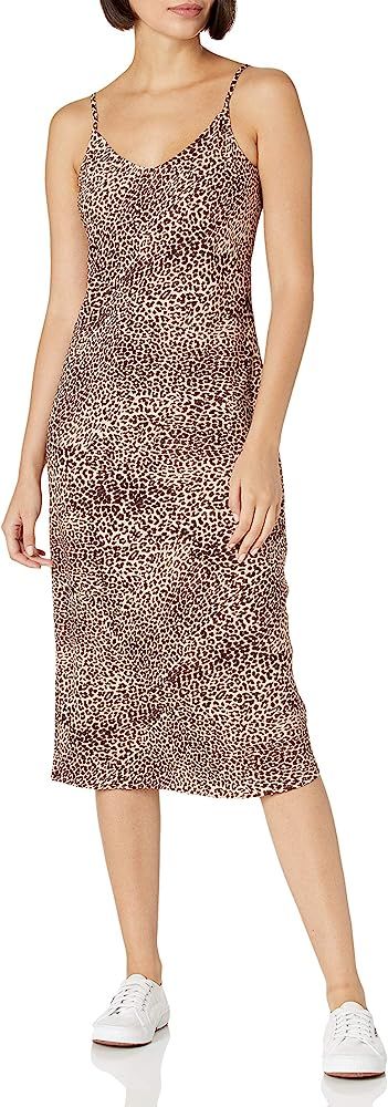 Amazon Brand - Daily Ritual Women's Georgette Fluid Drape Standard-Fit Slip Dress | Amazon (US)