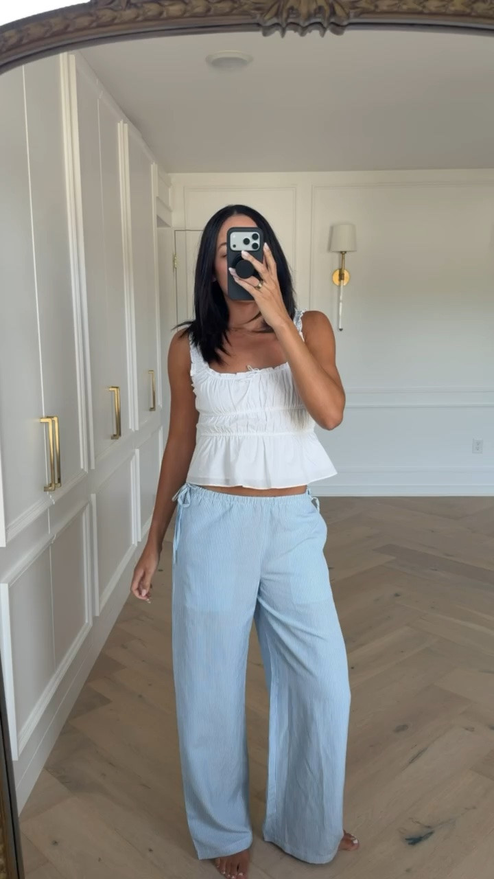 Up to 50% OFF Aritzia sitewide! These linen pants are so cute, have an elastic waistband and they come in white too! Wearing size S white top and size S blue striped pants 

Summer outfit, summer fashion, summer style, pull on pants, mom outfit, postpartum outfit, vacation outfit, travel outfit, 4th of July outfit, July 4th outfit, Aritzia sale

#LTKSaleAlert #LTKSeasonal