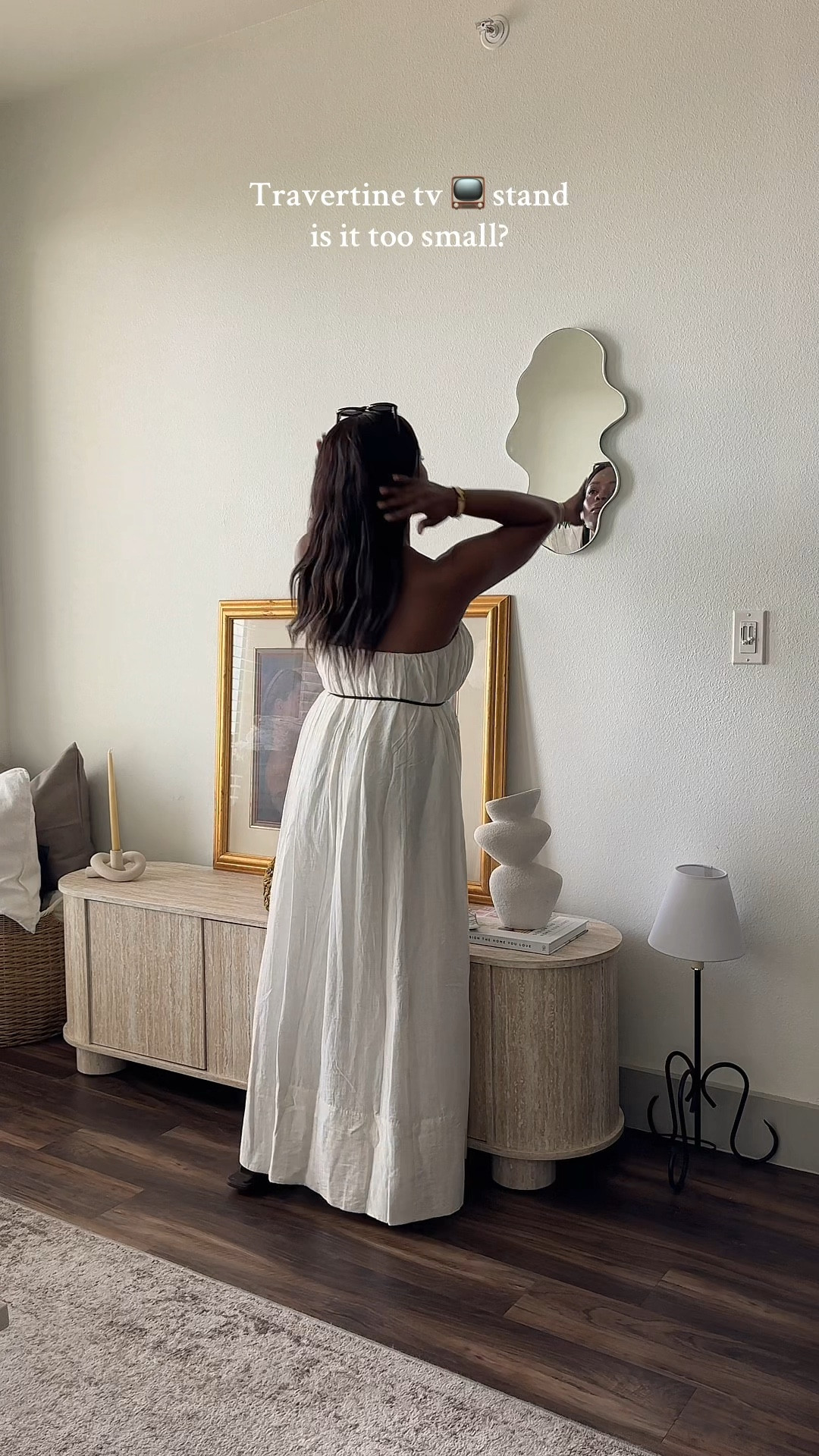 New tv 📺 stand from wayfair 

#homedecor #wayfair 

#LTKHome