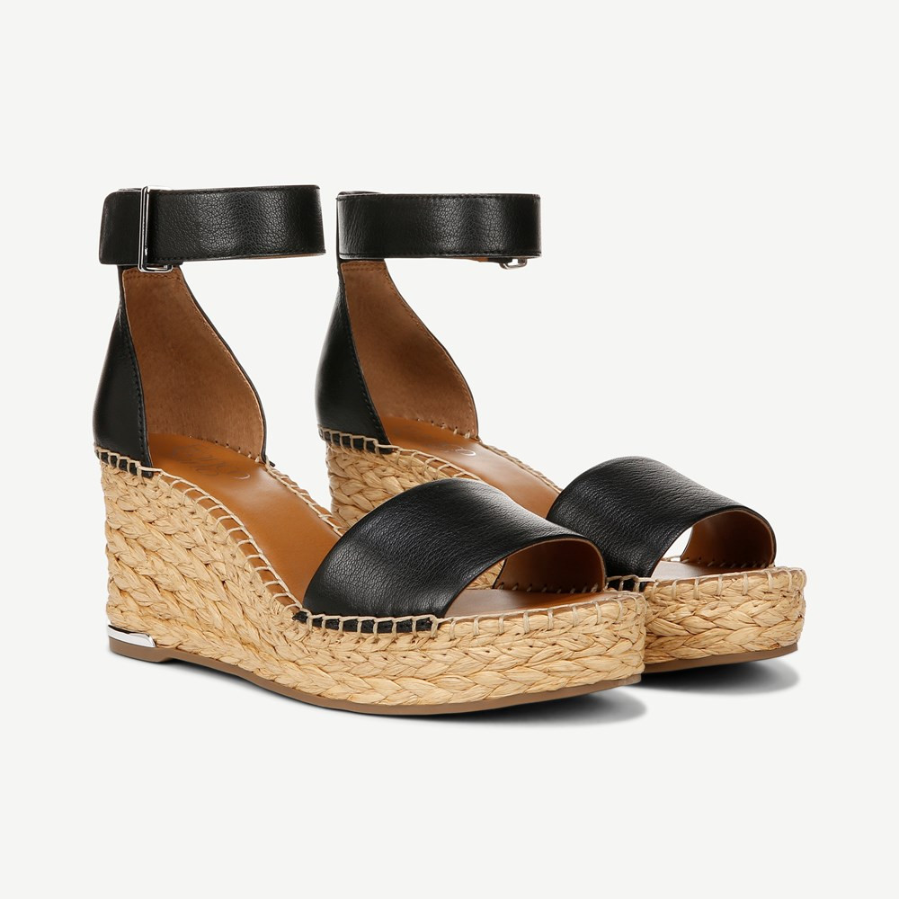Franco Clemens Raffia Espadrille Wedge Sandal | Franco Sarto