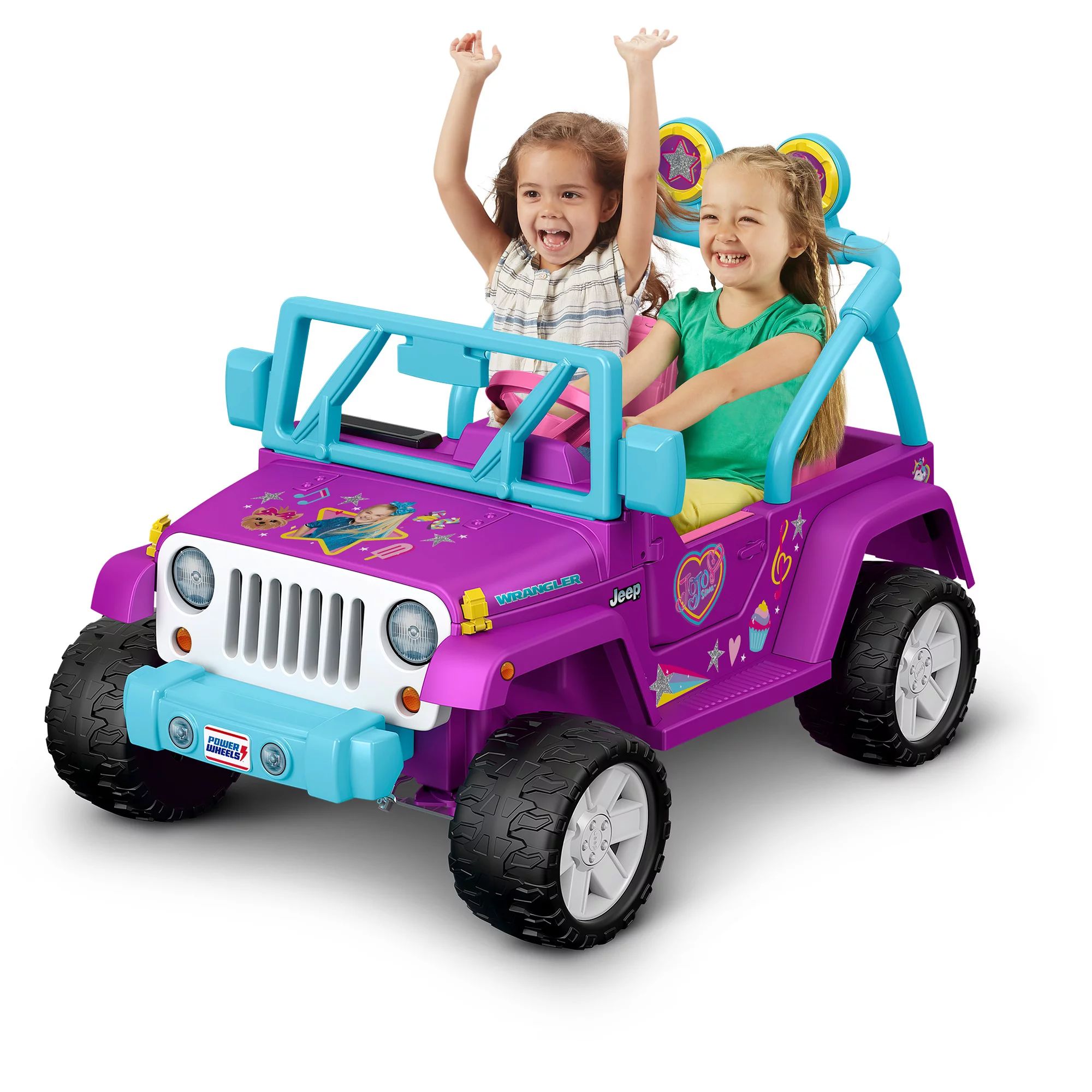 Power Wheels Jojo Siwa Jeep Wrangler Battery Powered 12V Ride On - Walmart.com | Walmart (US)