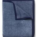 Harborview Herringbone Navy Blanket | ChappyWrap