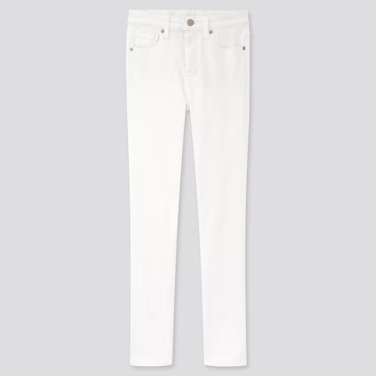 UNIQLO Women's High Rise Skinny Ankle Jeans (Sculpting), White, 32 in. | UNIQLO (US)