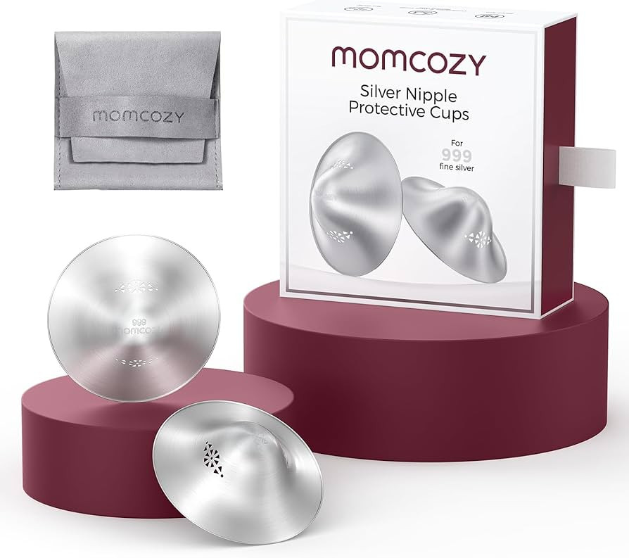 Momcozy 999 Silver Nursing Cups Original Perforated Breathable Design, 999 Silver Nipple Cover fo... | Amazon (US)