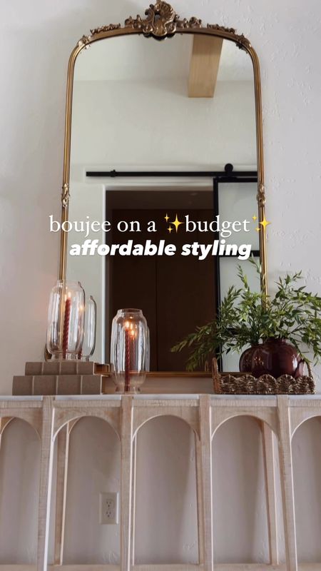 Affordable console styling! All these styling pieces are $30 and under from amazon + Target! The mirror and console are boujee finds but I also linked some budget friendly options! 

#LTKSaleAlert #LTKSummerSales #LTKHome
