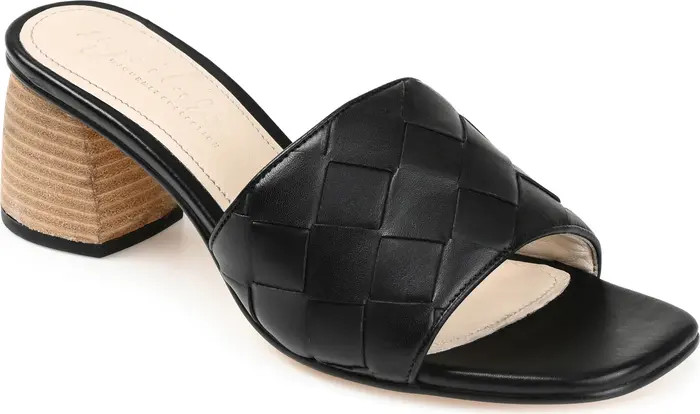 Journee Signature Kellee Woven Leather Sandal (Women) | Nordstromrack | Nordstrom Rack