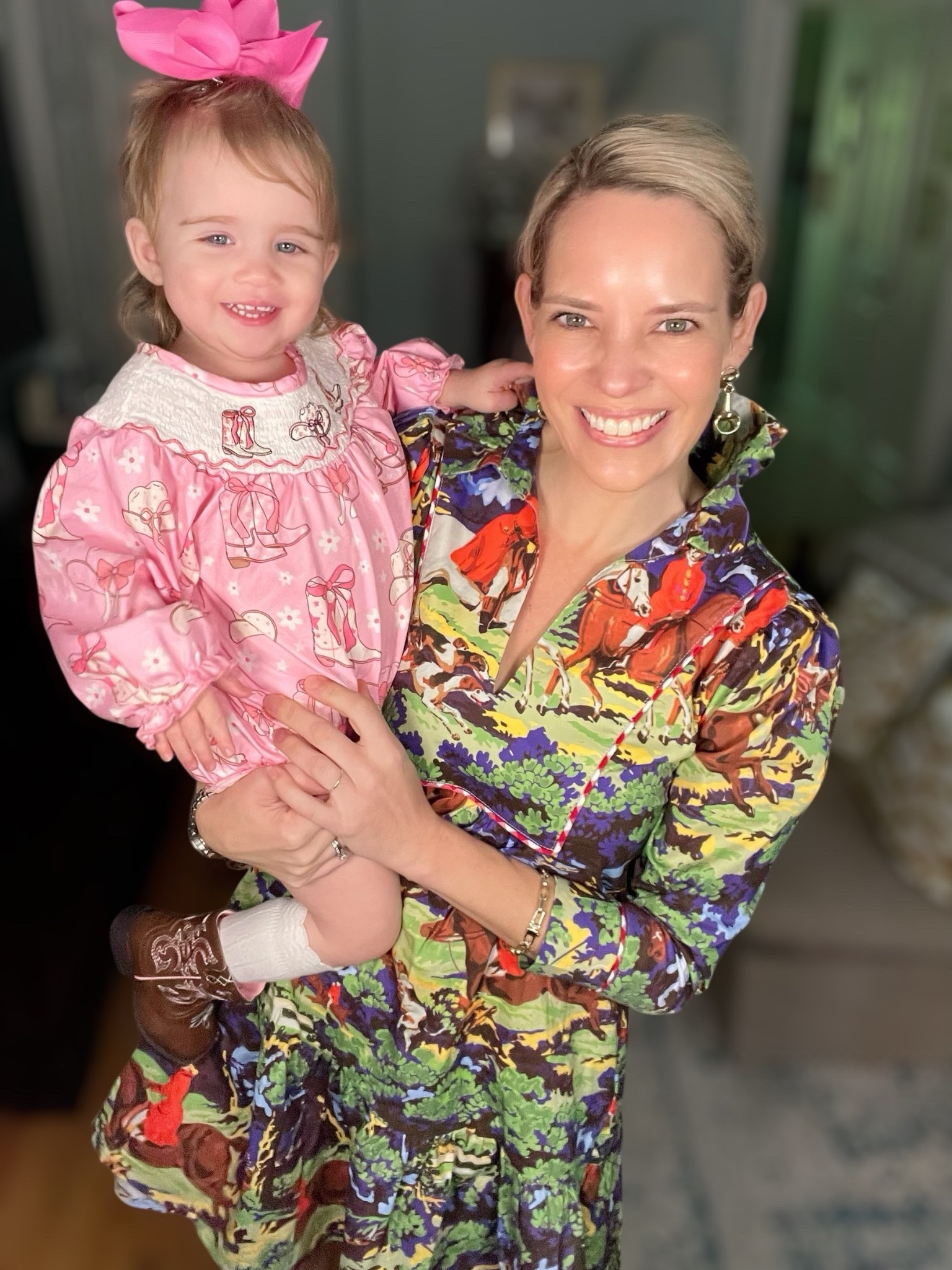 Matching moments that melt my heart 💕 My Foxhall© Pippa Short Dress by House of MBR brings all the equestrian elegance and vibrant color this fall needs — while my little cowgirl is too cute to handle in her pink FIOMVA Western Dress with Wonder Nation cowboy boots, Amazon knee-high socks, and the sweetest oversized bow 🎀

We love a good Mommy & Me outfit moment — especially when it’s full of bold prints, twirling skirts, and timeless riding boots 🐎 I finished my look with Sam Edelman Penny Riding Boots, gold horse bit earrings, and my TAG Heuer Aquaracer for a polished, heritage-inspired touch.

🛍️ Linked Pieces:
	•	Foxhall© Pippa Short Dress – House of MBR
	•	Penny Leather Riding Boots – Sam Edelman
	•	Gold Horse Bit Earrings – Walmart
	•	TAG Heuer Aquaracer Professional Watch – Ben Bridge Jewelers
	•	FIOMVA Baby Dress – Amazon
	•	American Trends Knee-High Socks – Amazon
	•	Wonder Nation Western Boots – Walmart
	•	Big 6-Inch Hair Bows – Amazon


mommy and me fall outfits, matching mother daughter outfits, House of MBR dress, Foxhall Pippa Short Dress, equestrian fall fashion, colorful preppy outfit, Sam Edelman Penny boots, Amazon baby dress, toddler western boots, big pink hair bow, Walmart kids fashion, family fall photoshoot outfit, classic preppy style, fall outfit inspiration, grandmillennial fashion, colorful heritage prints

#LTKKids #LTKFindsUnder50 #LTKBaby