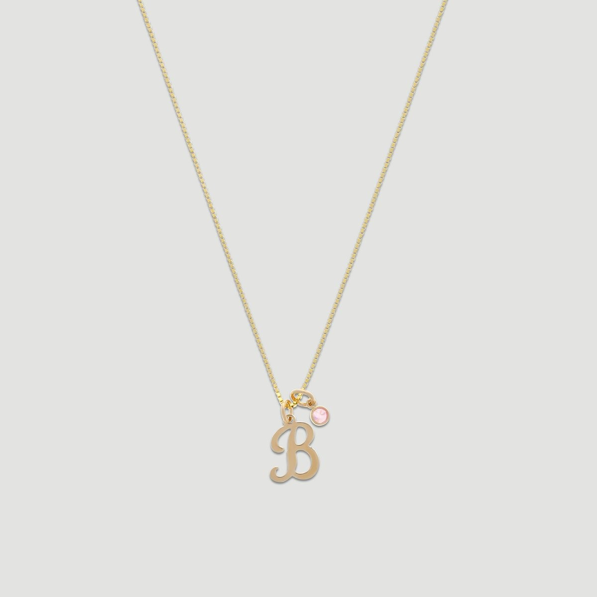 14k vintage script initial necklace | Cuffed by Nano