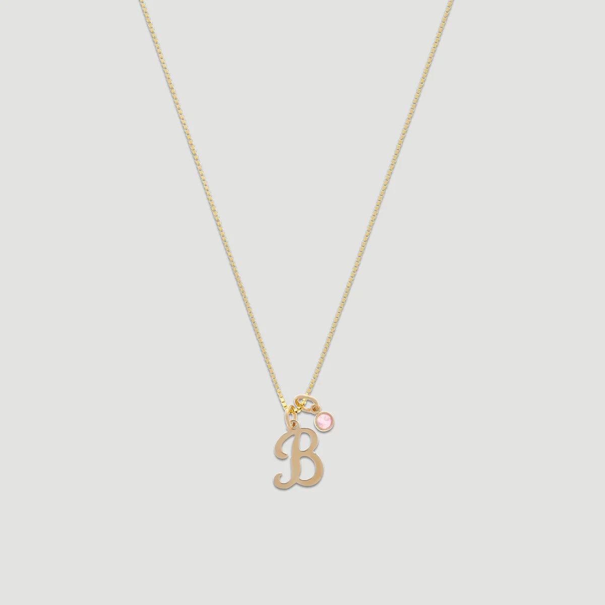 14k vintage script initial necklace | Cuffed by Nano